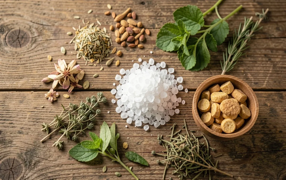 Minerales y botánicos naturales